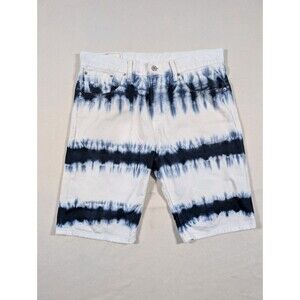 Levi's 508 Men's Navy Tie Dye Jean Shorts Siz 32 Jorts Streetwear College Casual